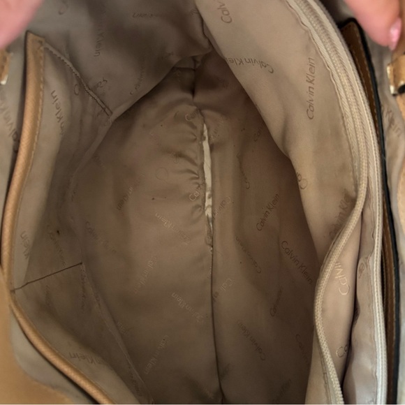 Calvin Klein Patchwork Tote - Tan, Black, Cream - Picture 4 of 4